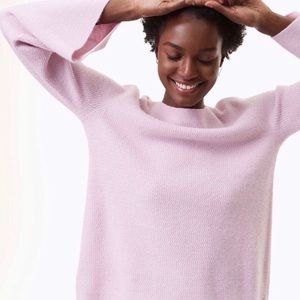 LOFT Textured Bell Sleeve Sweater